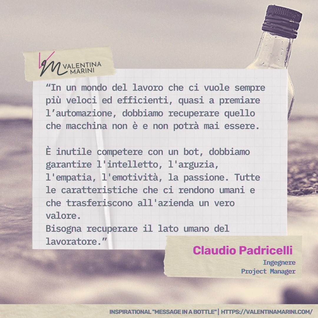 Claudio PradicelliGiada Susca | #InspirationalMessageinaBottle