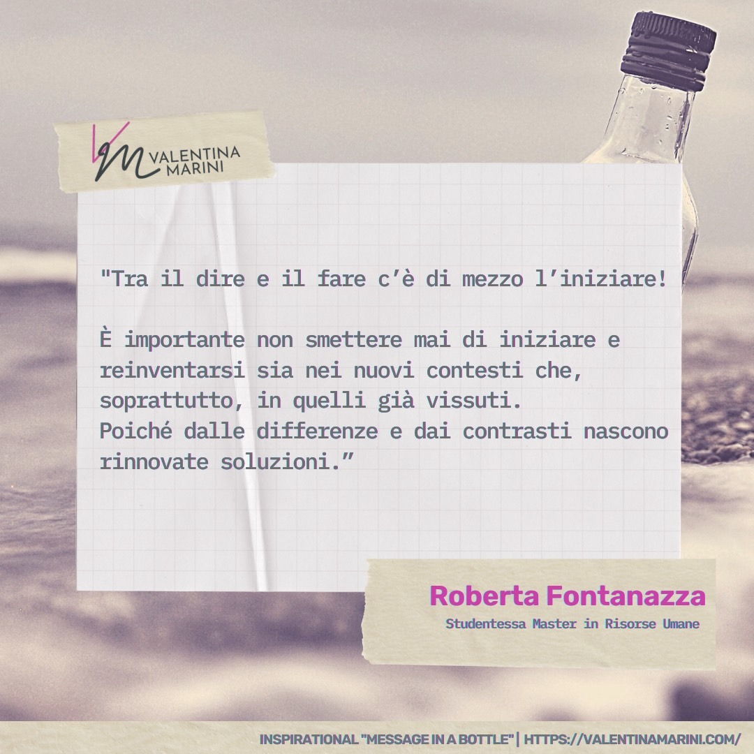 Roberta Fontanazza | #InspirationalMessageinaBottle