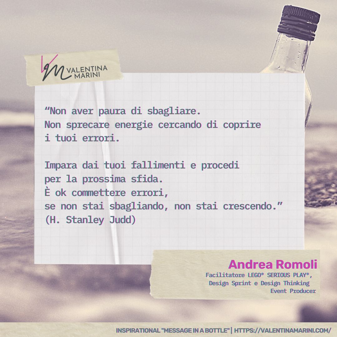 Andrea Romoli | #InspirationalMessageinaBottle